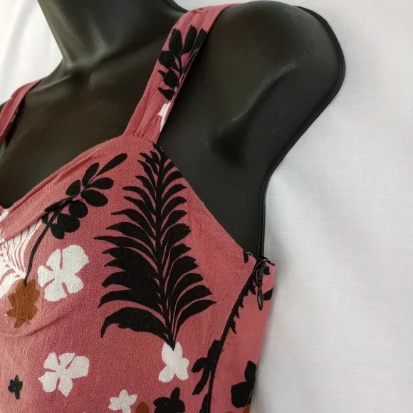 Zara TRF▪️Tropical Floral Print Crop Top - Picture 4 of 8